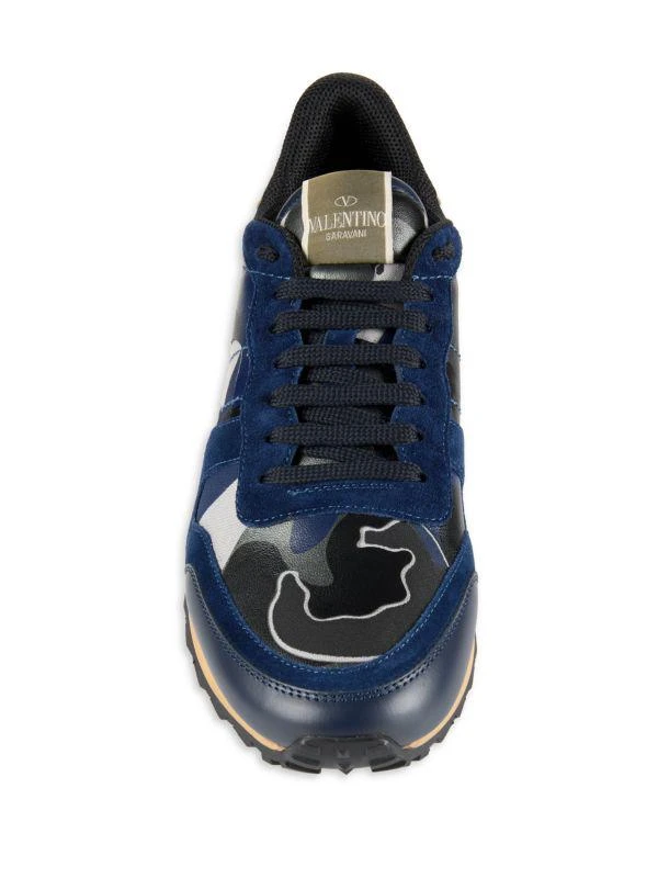 Valentino Camo Leather Running Sneakers 5
