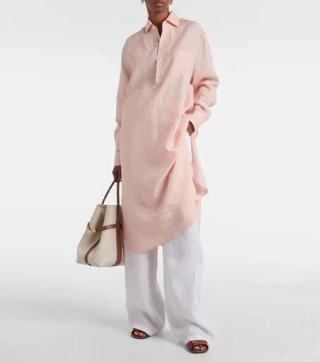 Loro Piana Lora linen shirt dress 2