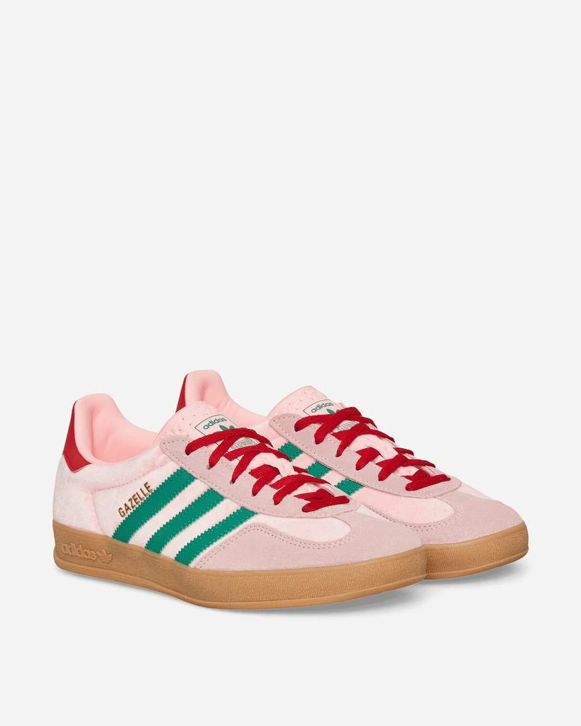 Adidas Women's Gazelle Indoor Sneakers Glow Pink / Court Green 3