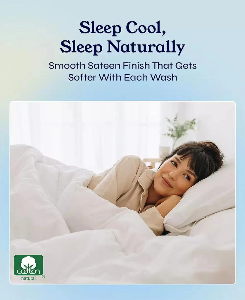 California Design Den 6 Piece Sheet Set with 4 Pillowcases - 400 Thread Count 100% Cotton Sateen - Deep Pocket 2