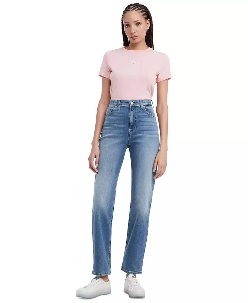 Tommy Jeans Women's Julie High Rise Straight Leg Jeans 4