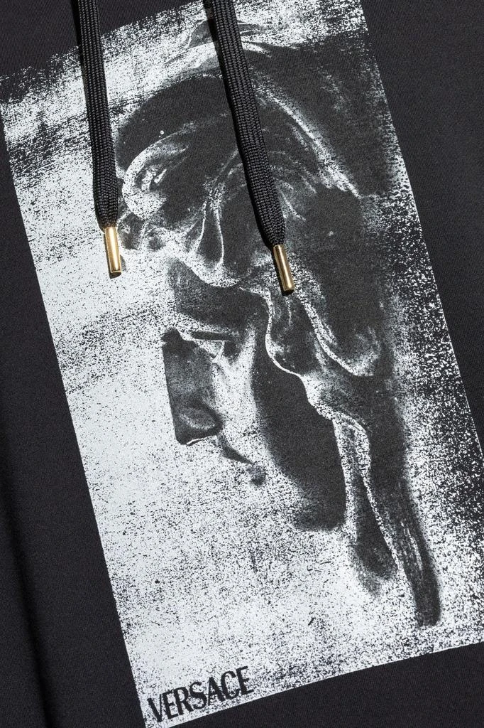 Versace Versace Pattern-Printed Drawstring Hoodie 5