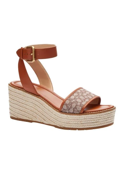 Coach Katherine Signature Denim Espadrille Sandals 1