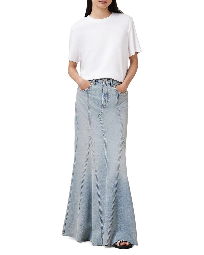 ALL SAINTS Alma Denim Maxi Skirt 6