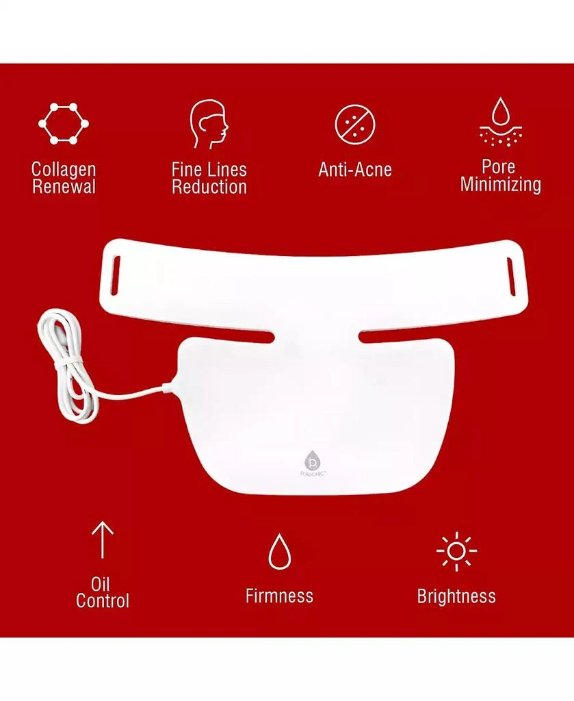 PURSONIC Complete LED Skincare Therapy Bundle: Neckplate, 7-in-1 Light Therapy Wand & 7-in-1 Face Mask 2