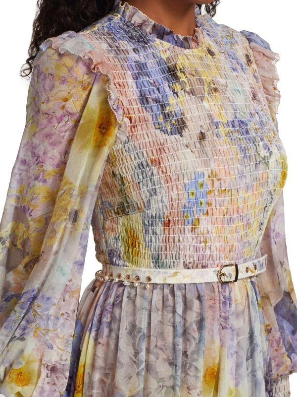 Zimmermann Rhythmic Smocked Midi Dress 4