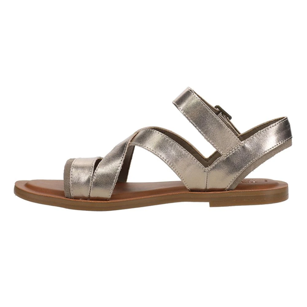 TOMS Sloane Metallic Flat Sandals 3