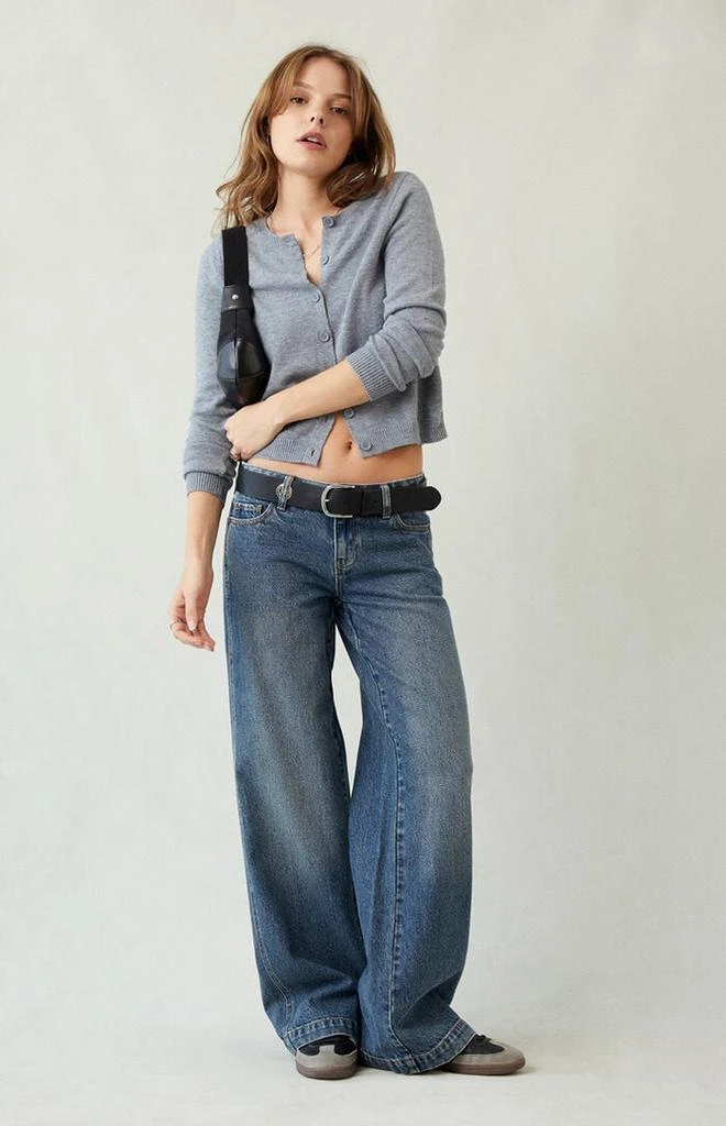 PacSun Casey Low Rise Baggy Jeans Dark Indigo Tint 1