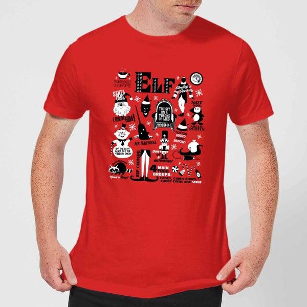 Elf Elf Men
s Christmas T-Shirt - Red