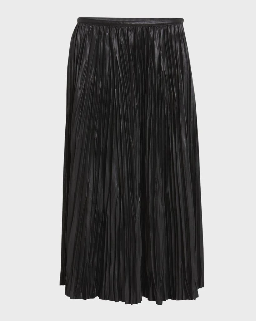 Proenza Schouler Rosalyn Pleated Faux-Leather Skirt 1