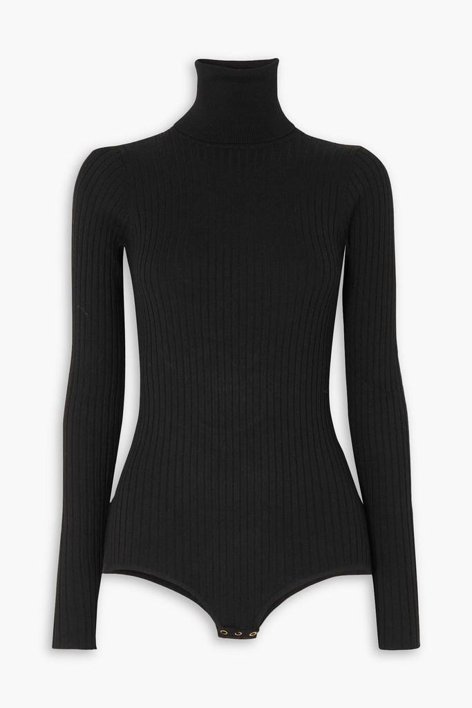 DODO BAR OR Lewis crystal-embellished cutout ribbed-knit bodysuit