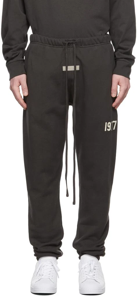 Essentials Black Fleece Lounge Pants 1