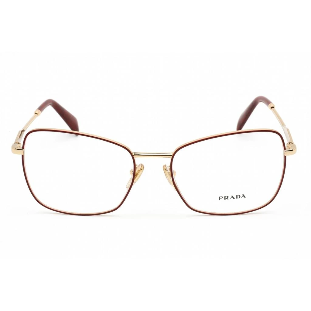 Prada Prada Women's Eyeglasses - Red Gold Butterfly Metal Full-Rim Frame | 0PR 53ZV 12F1O1 2