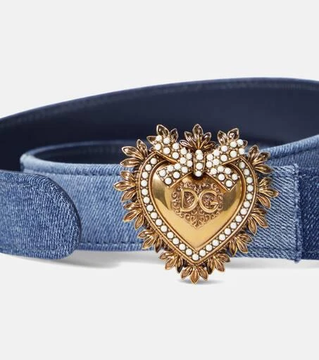 Dolce 
Gabbana Devotion denim belt 3