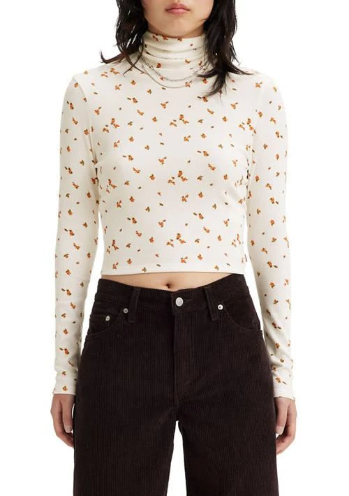 Levi's S Moon Ribbed Turtleneck Top 1