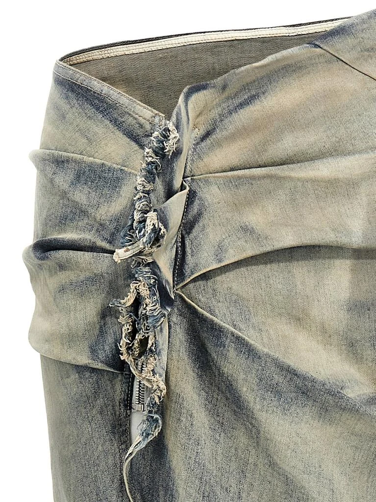 Rick Owens Rick Owens DRKSHDW Wrap Around Denim Skirt 3