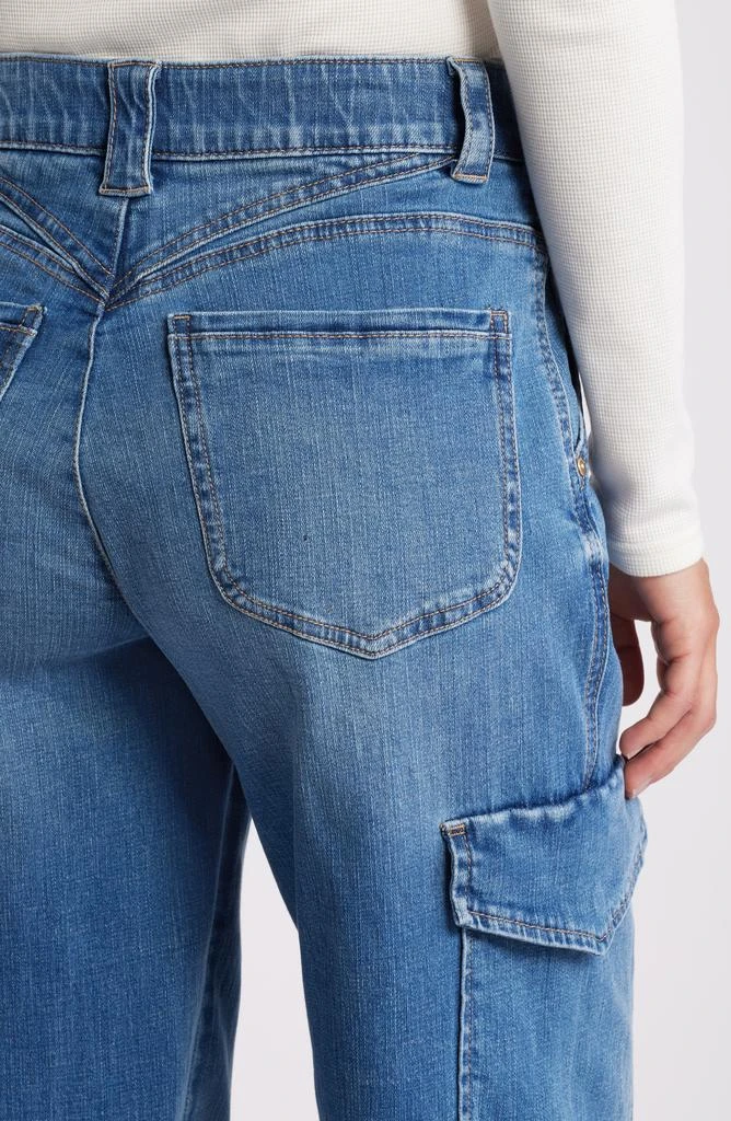 Wit & Wisdom 'Ab'Solution Skyrise Release Hem Wide Leg Cargo Jeans 4