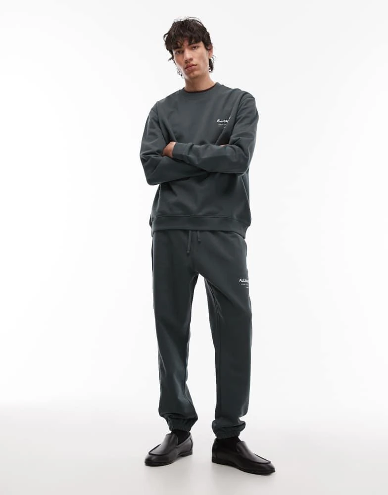 ALL SAINTS Allsaints Underground sweatpants in blue - MBLUE 2