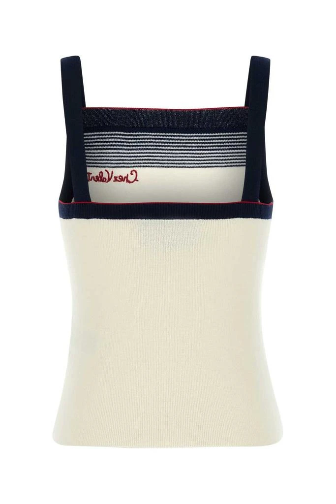 Valentino Valentino Chez Stripe Detailed Sleeveless Tank Top 2