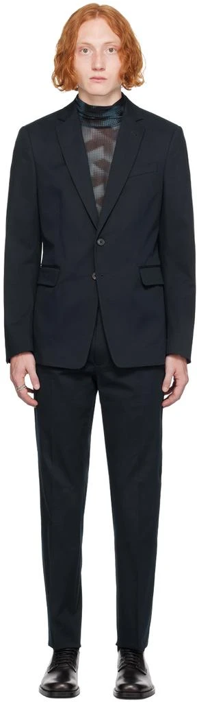 Dries Van Noten Navy Single-Breasted Suit 1