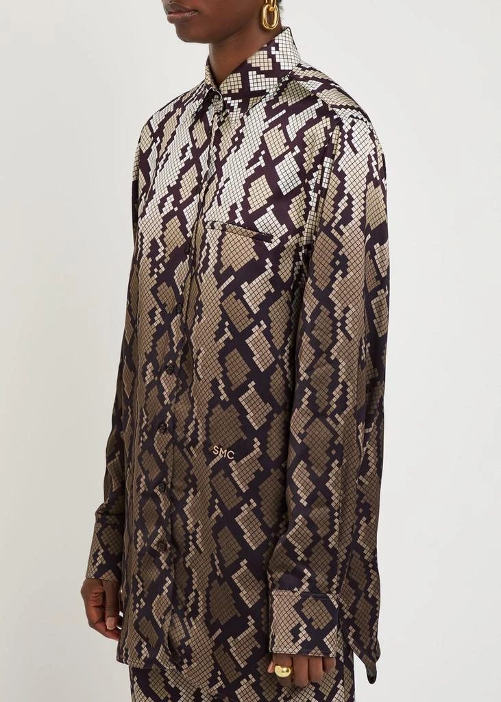 Stella McCartney Snake print satin pyjama shirt 2