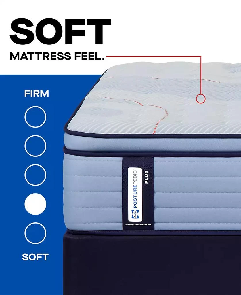 Sealy Posturepedic Kersall 15" Soft Euro Pillowtop Mattress Set - 3