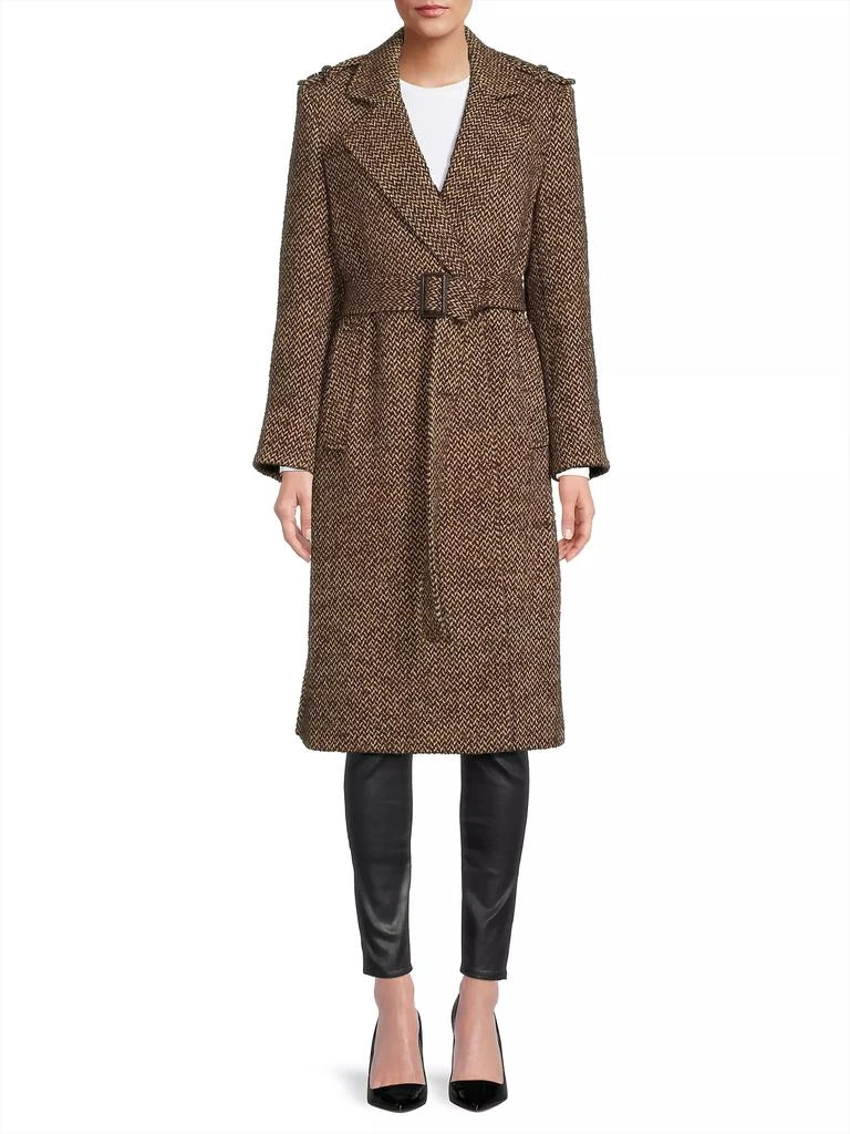 Sam Edelman Herringbone Wrap Coat 3