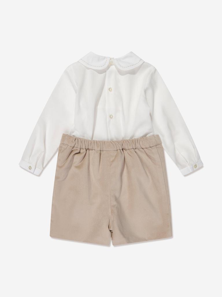 Sarah Louise Sarah Louise Baby Boys 2 Piece Set in Beige