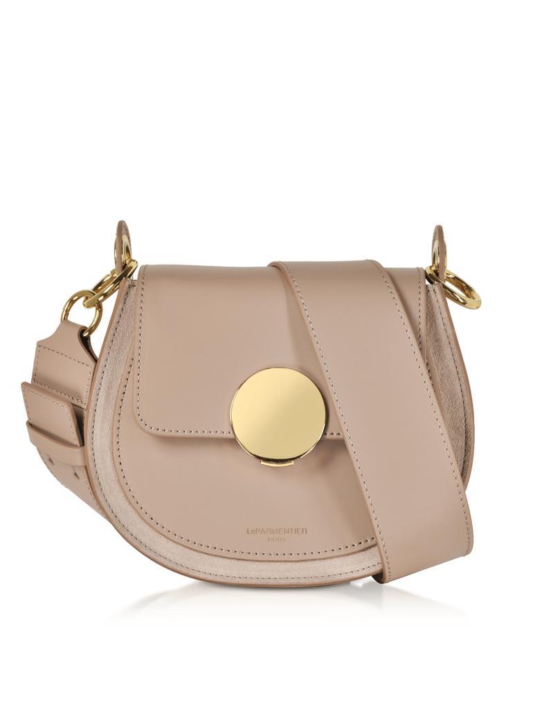 LePARMENTIER Paris Yucca Suede and Leather Shoulder Bag