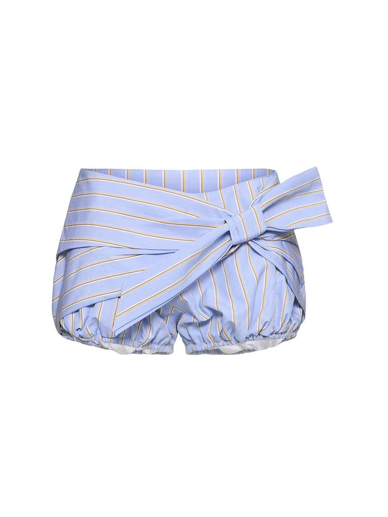 RABANNE Striped Cotton Poplin Shorts from LUISAVIAROMA