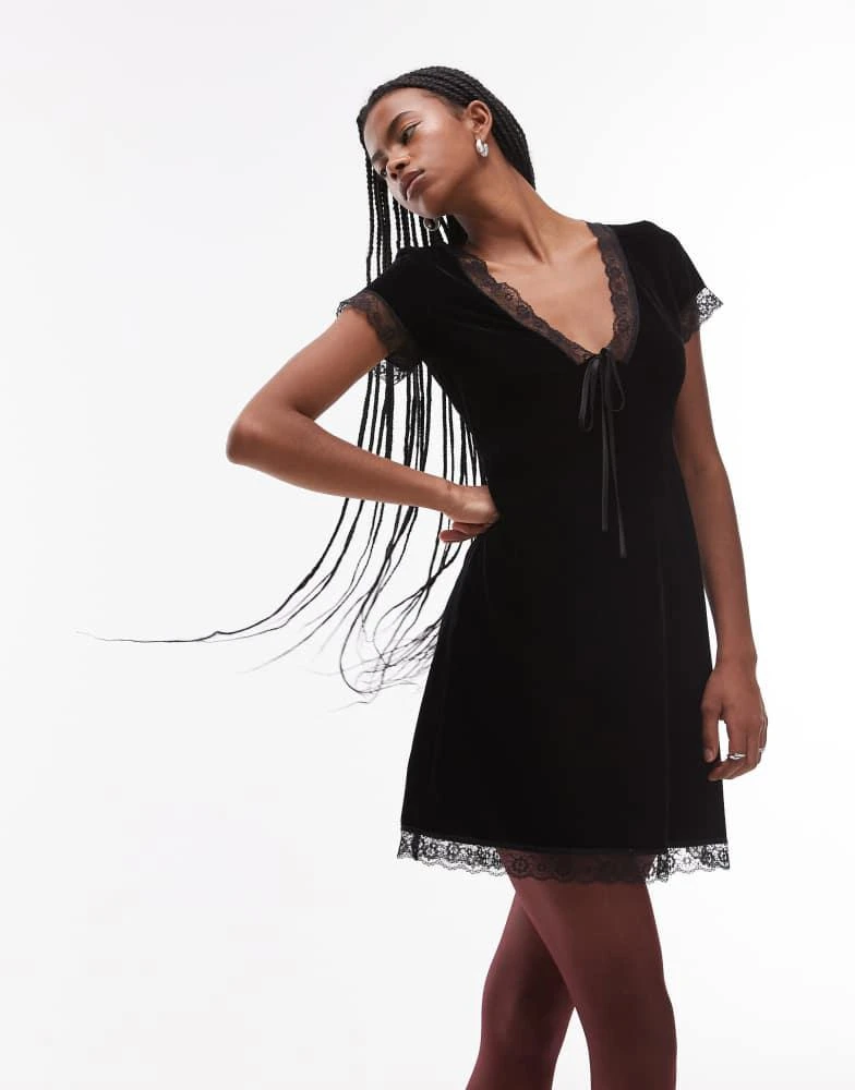 Topshop velvet tea dress mini with lace edge trim in black On Sale Now with Up to 6% Off | Discover Exclusive Deals & Savings at BeyondStyle Authentic Topshop Home|women Topshop velvet tea dress mini with lace edge trim in black On Sale Now with Up to 6% Off | Discover Exclusive Deals & Savings at BeyondStyle Authentic Topshop Home|women