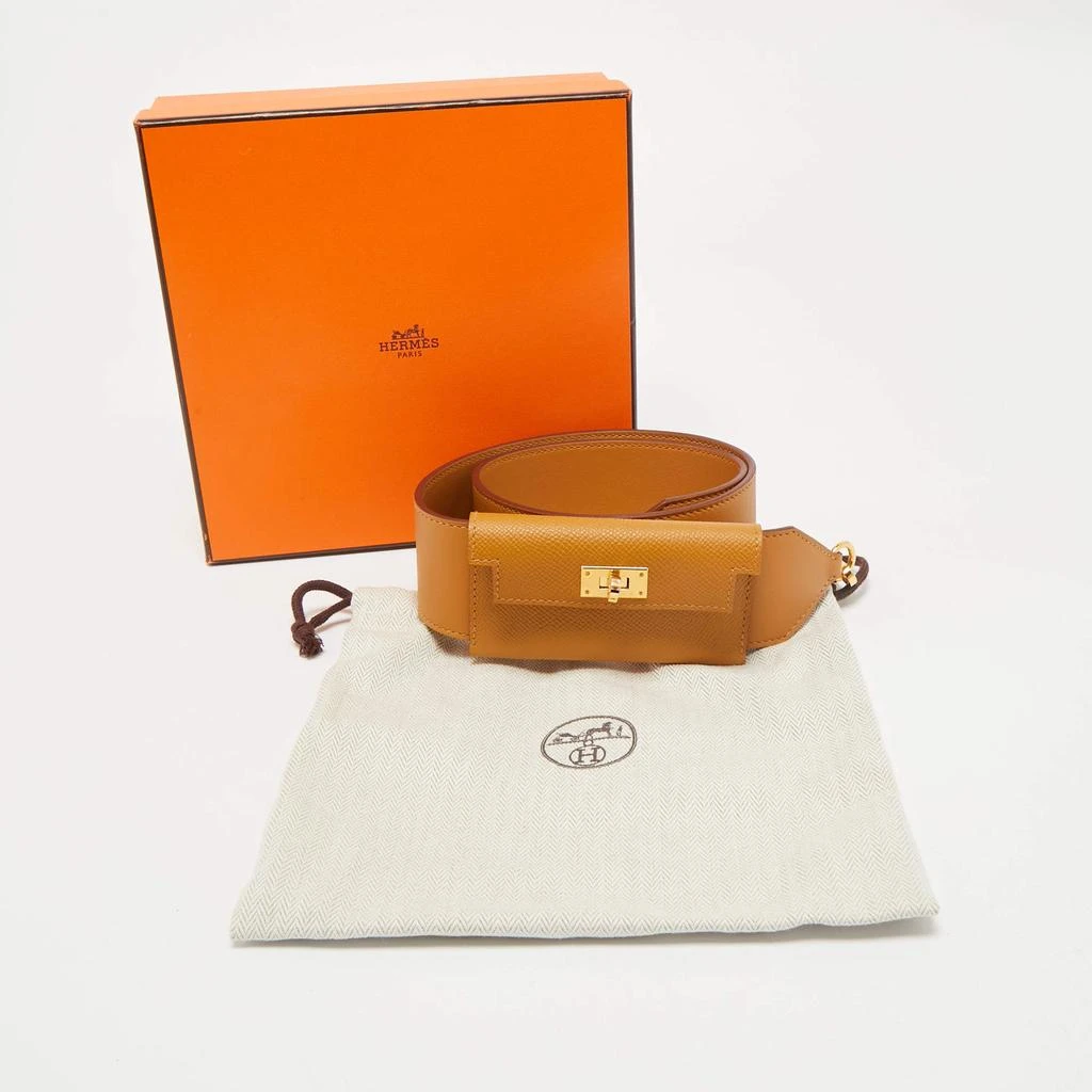 Hermes Hermes Sesame Swift and Epsom Leather Kelly Pocket Bag Strap 5