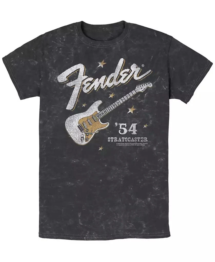 FIFTH SUN Men's Fender Western Stratocaster Short Sleeve Mineral Wash T-shirt 1