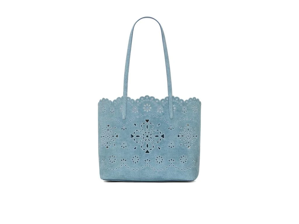 Kate Spade Do It All Spade Flower Perforated Denim Large Tote Bag 2