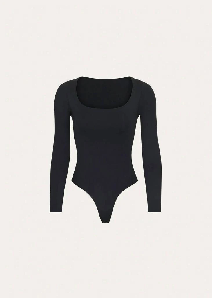 SKIMS Skims - Essential Smoothing Scoop-Neck Thong Bodysuit 1