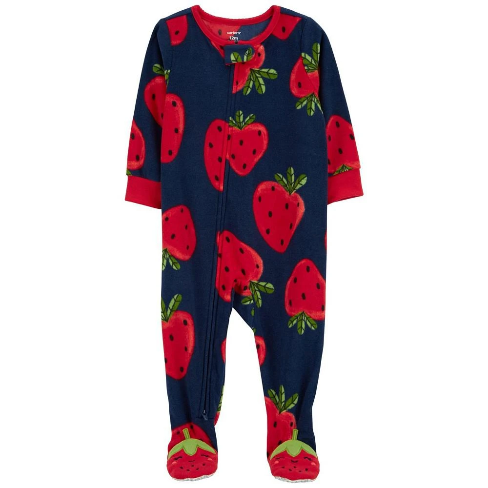 Carter's Baby Girls One Piece Fleece Footie Pajama 1