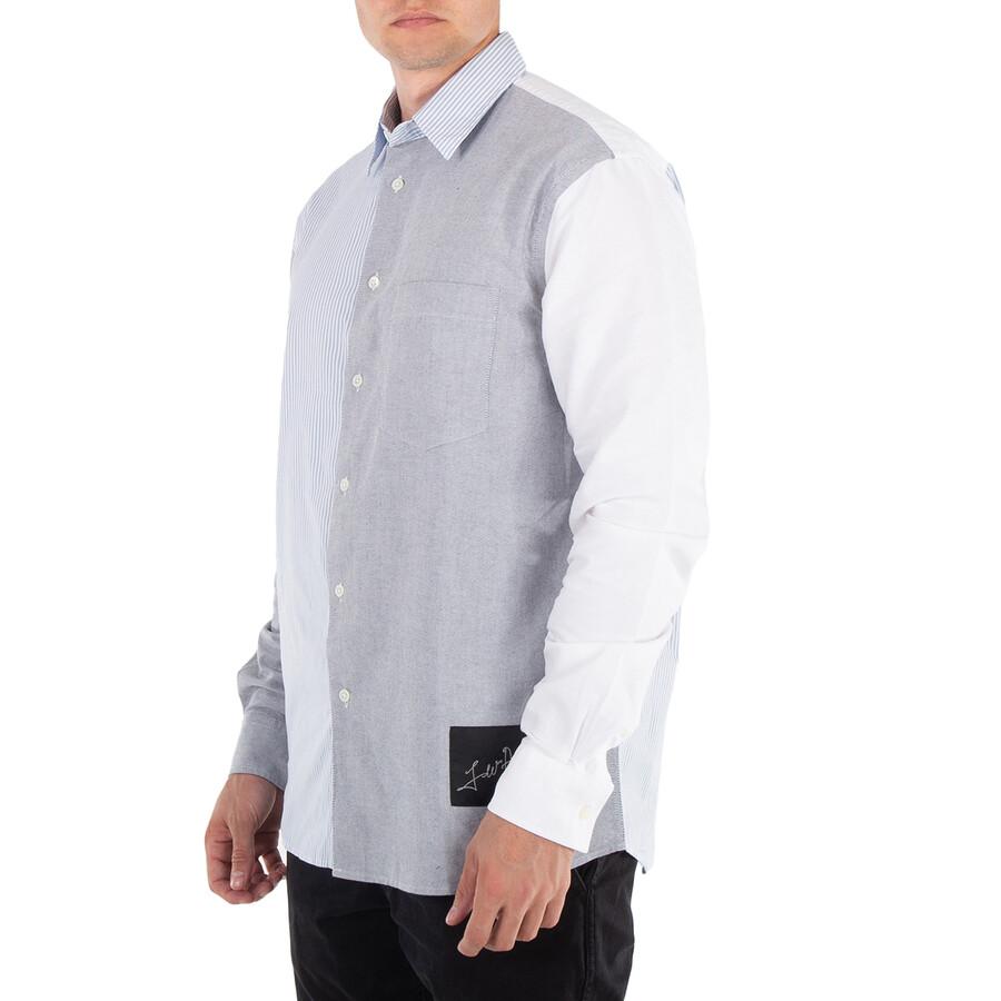 JW Anderson Classic Fit Patchwork Cotton Shirt