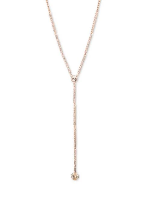 Givenchy 16" Crystal Long Y Necklace