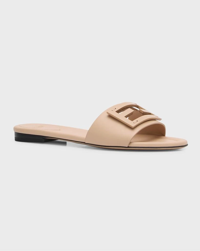 Fendi Baguette FF Tube Medallion Flat Sandals 4