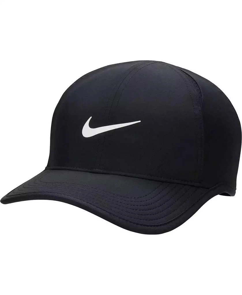 NIKE Men's and Women's Black Featherlight Club Performance Adjustable Hat 1