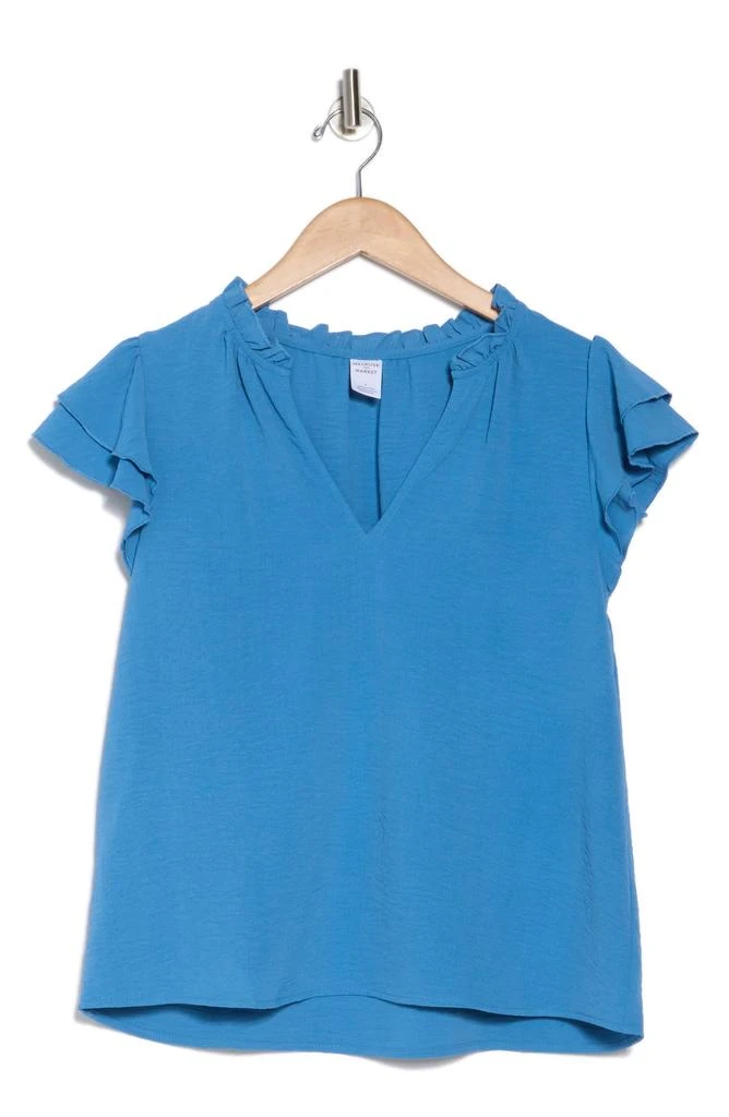 Melrose and Market Ruffle Cap Sleeve Top 3