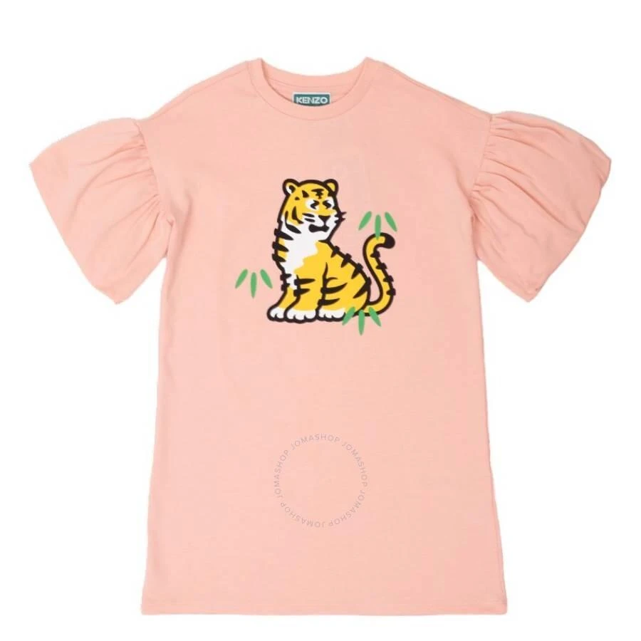 Kenzo Kids Tiger Print Cotton Dress 1