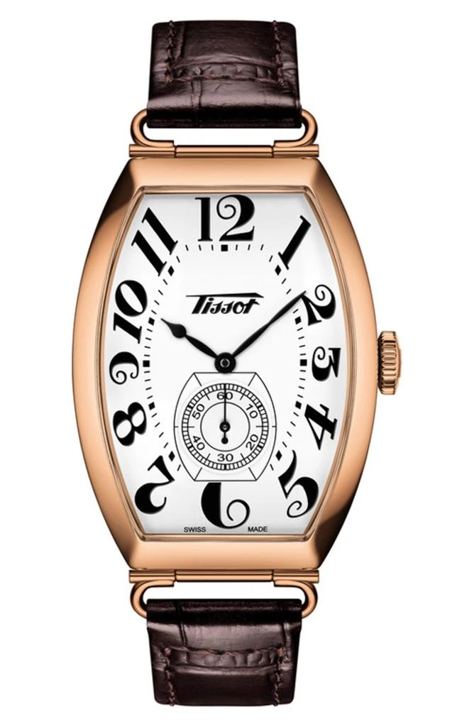Tissot Porto Chronograph Croc Embossed Leather Strap Watch, 31mm 1