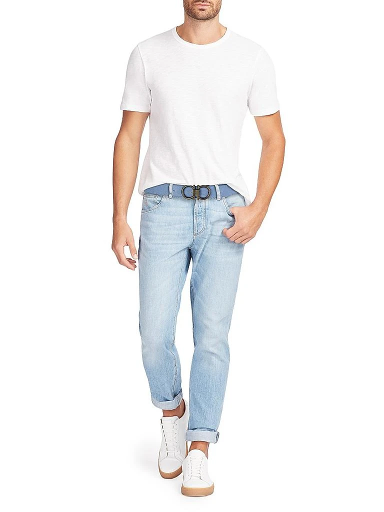 Salvatore Ferragamo Gancini Suede Belt 2