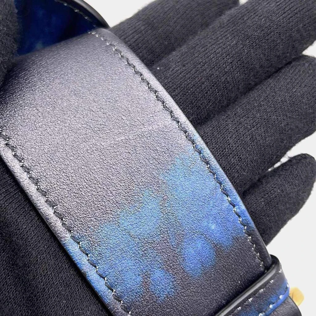 Dior Dior Blue Leather Graphic Print 30 Montaigne Box Bag 7