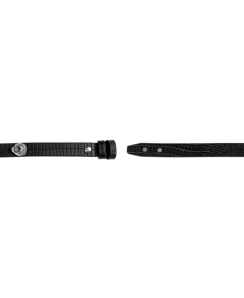 Bulova X Marc Anthony Men's Lion Head Studded Leather Wrap Bracelet 3