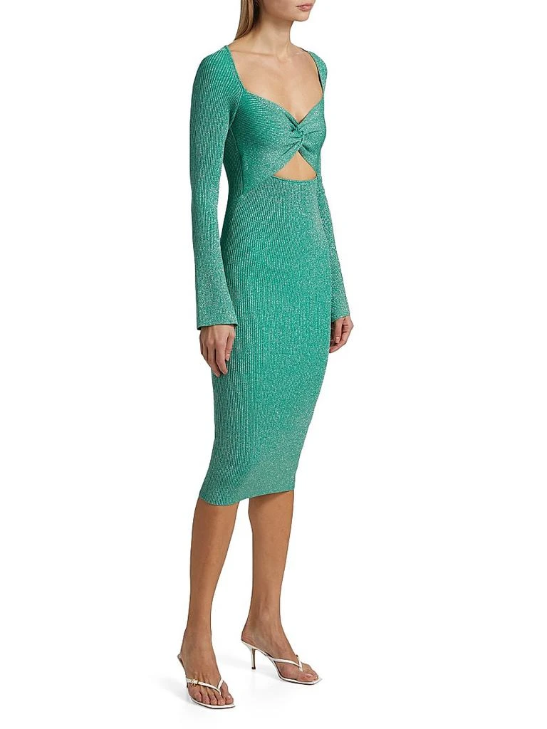 Shop Boa Metallic Twist-Front Bodycon Knee-Length Dress on Sale at  BeyondStyle  Get 70% Off Boa Metallic Twist-Front Bodycon Knee-Length Dress  with Limited-Time Flash Deals, Exclusive Discounts, and Special Offers.  Enjoy Unbeatable