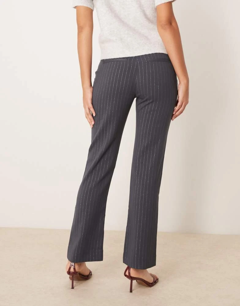 Abercrombie & Fitch Abercrombie & Fitch tailored pinstripe trousers in grey 2
