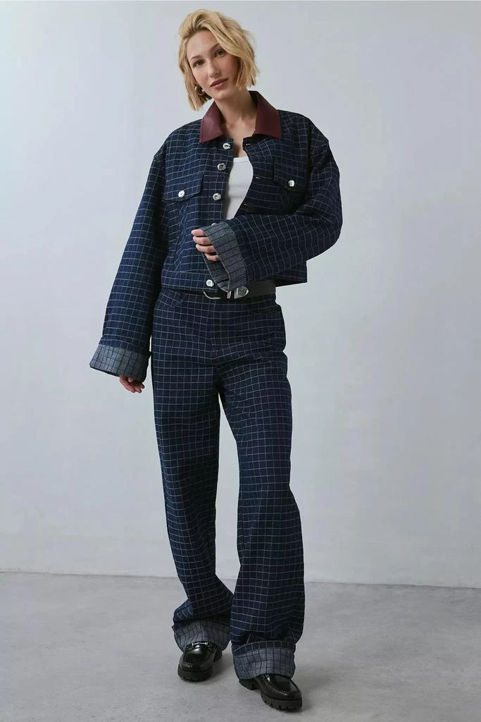 Ghospell Ghospell Campbell Check Denim Jacket 3