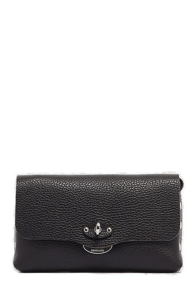 ZANELLATO Zanellato Lettera Foldover Top Small Shoulder Bag 1